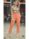 Peach Colour Arya SP Women Exclusive Formal Wear Rayon Printed Top And Pent 05